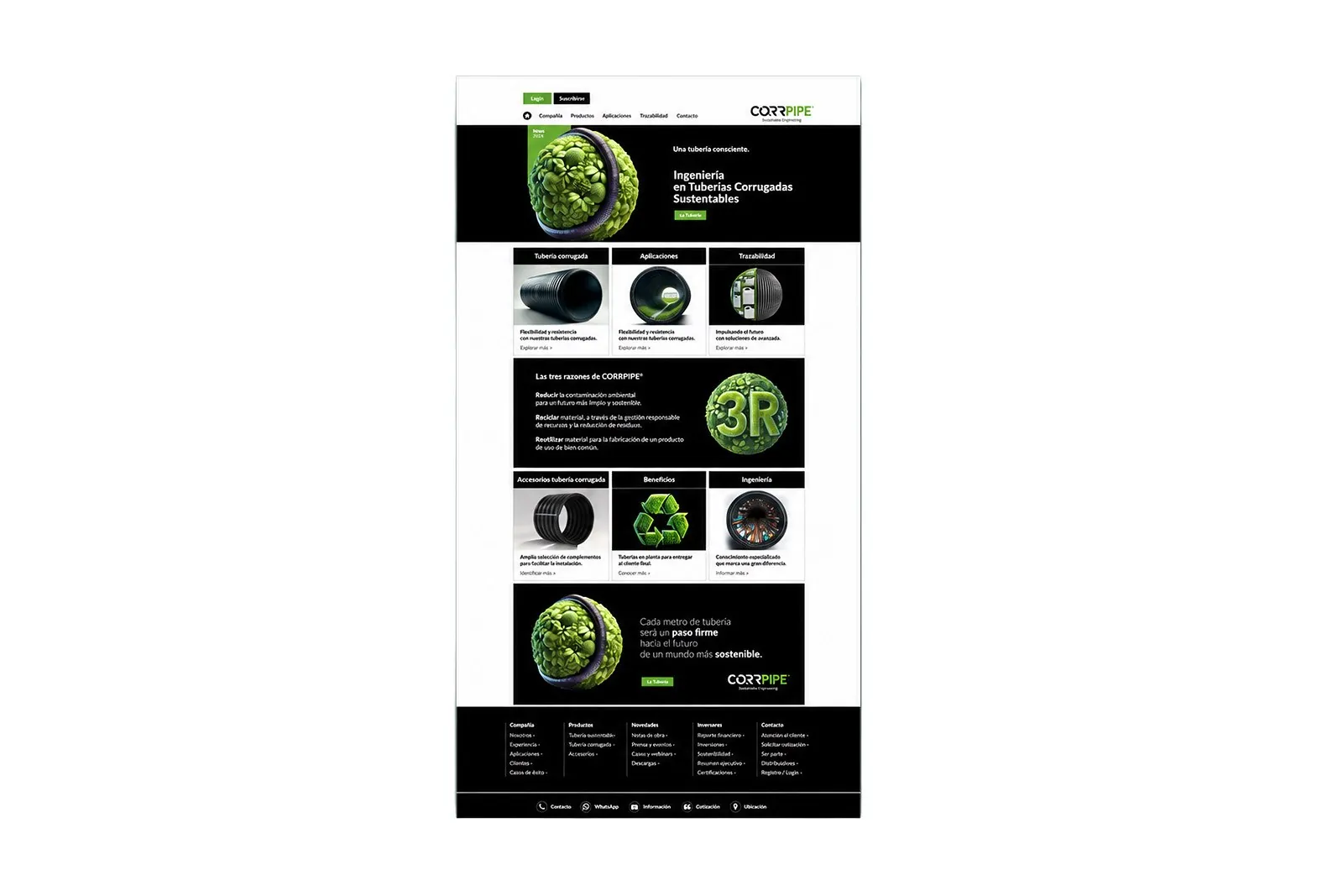 Corrpipe Web — Diseño web y sistema visual digital, imagen 8