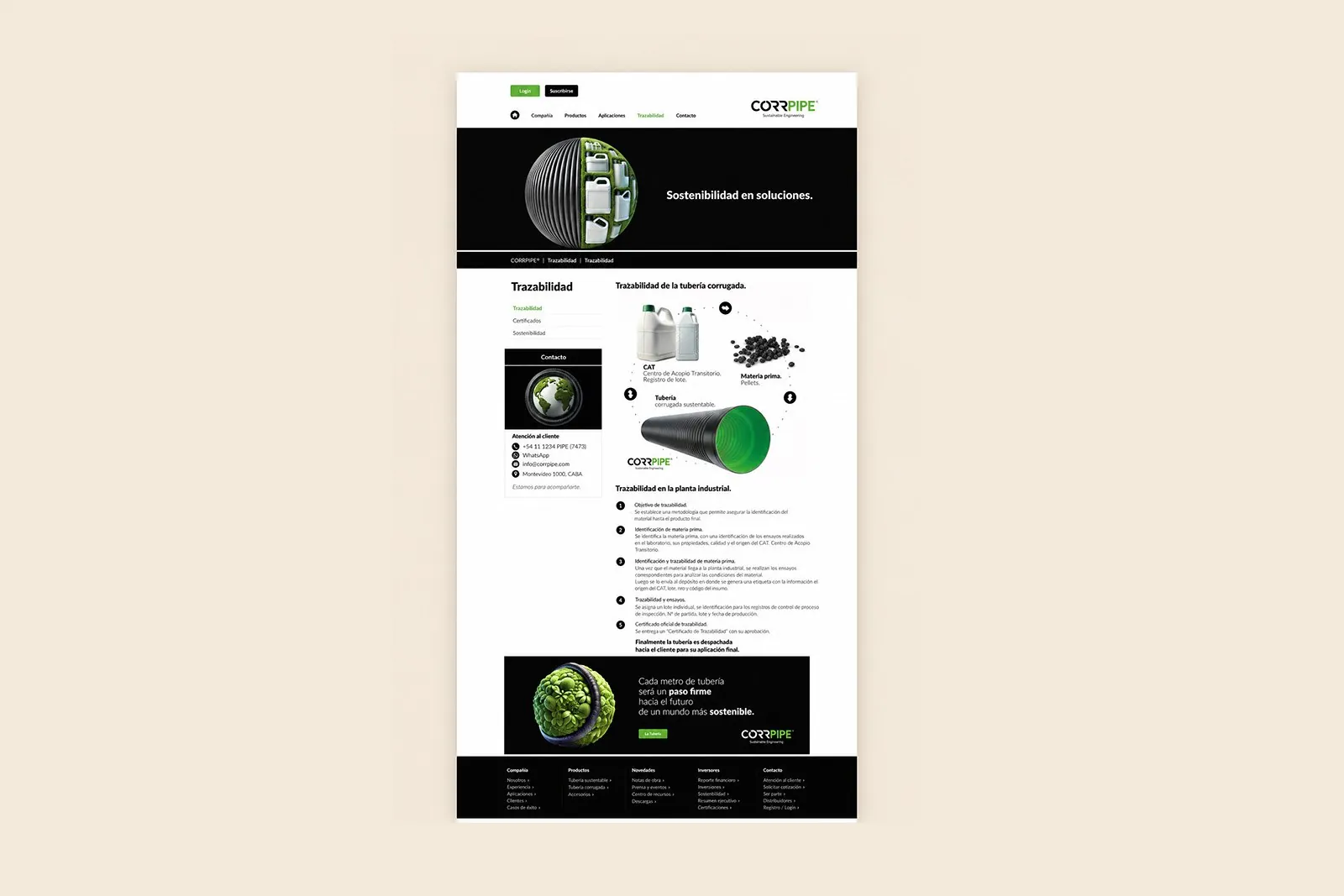 Corrpipe Web — Diseño web y sistema visual digital, imagen 11