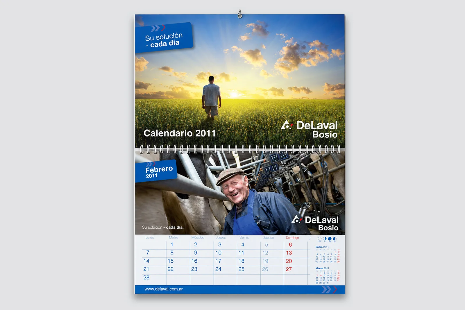 DeLaval — Diseño de calendario corporativo, imagen 2