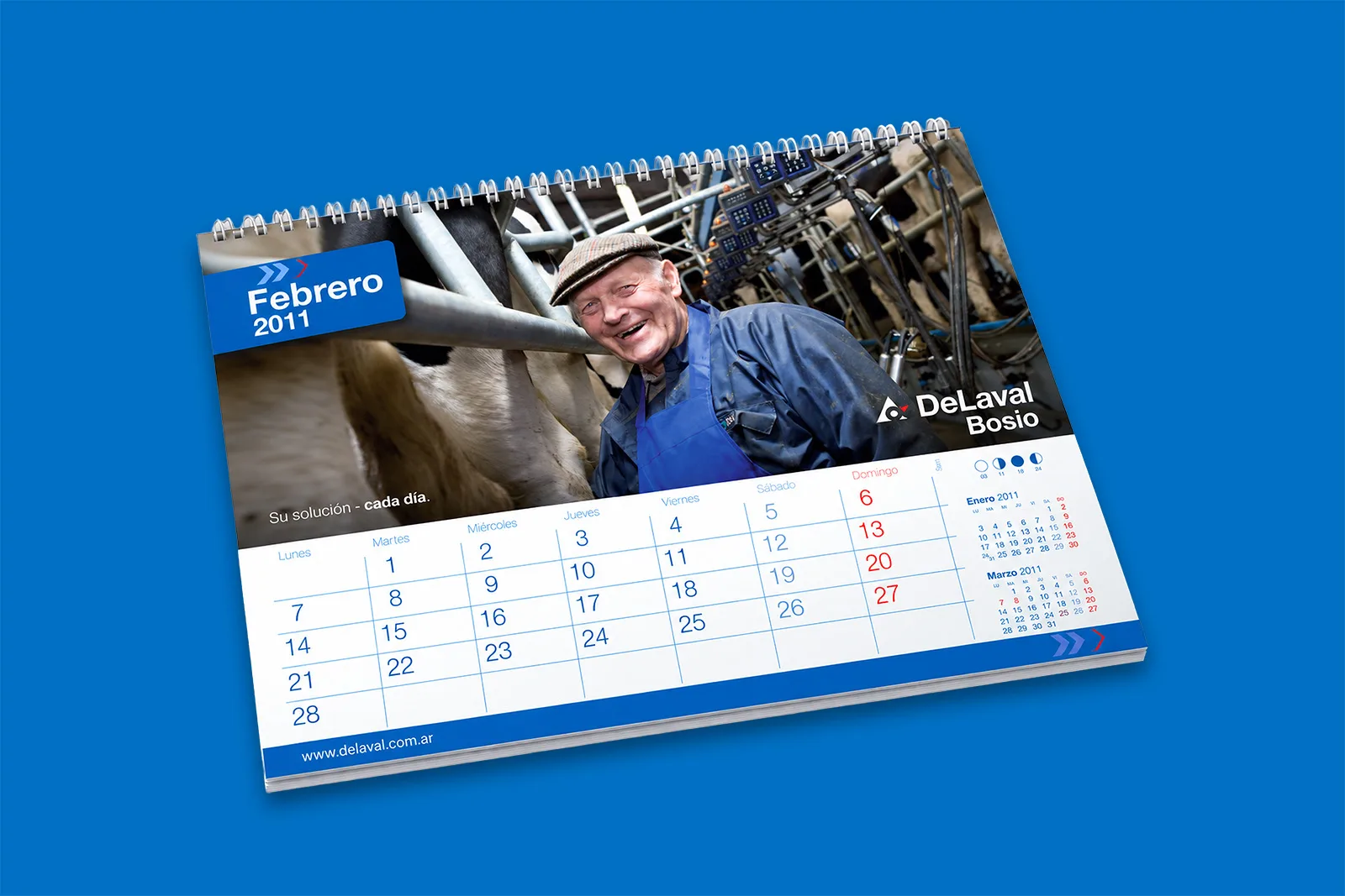 DeLaval — Diseño de calendario corporativo, imagen 4