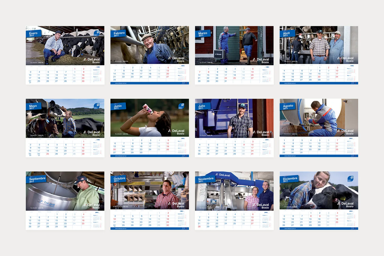 DeLaval — Diseño de calendario corporativo, imagen 5