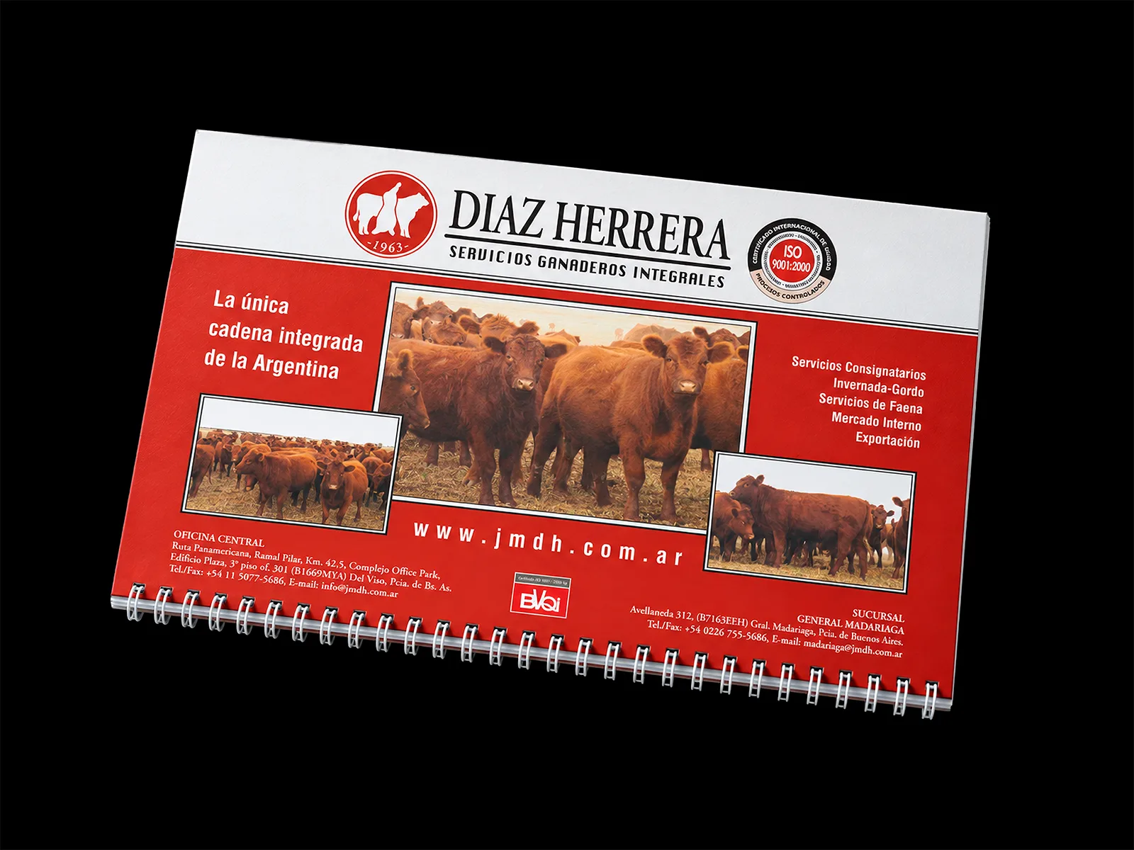 Díaz Herrera — Calendario corporativo y planilla de lluvias