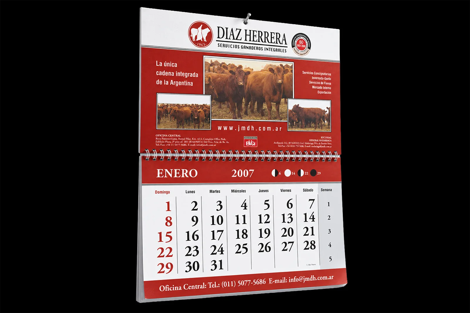 Díaz Herrera — Calendario corporativo y planilla de lluvias, imagen 3