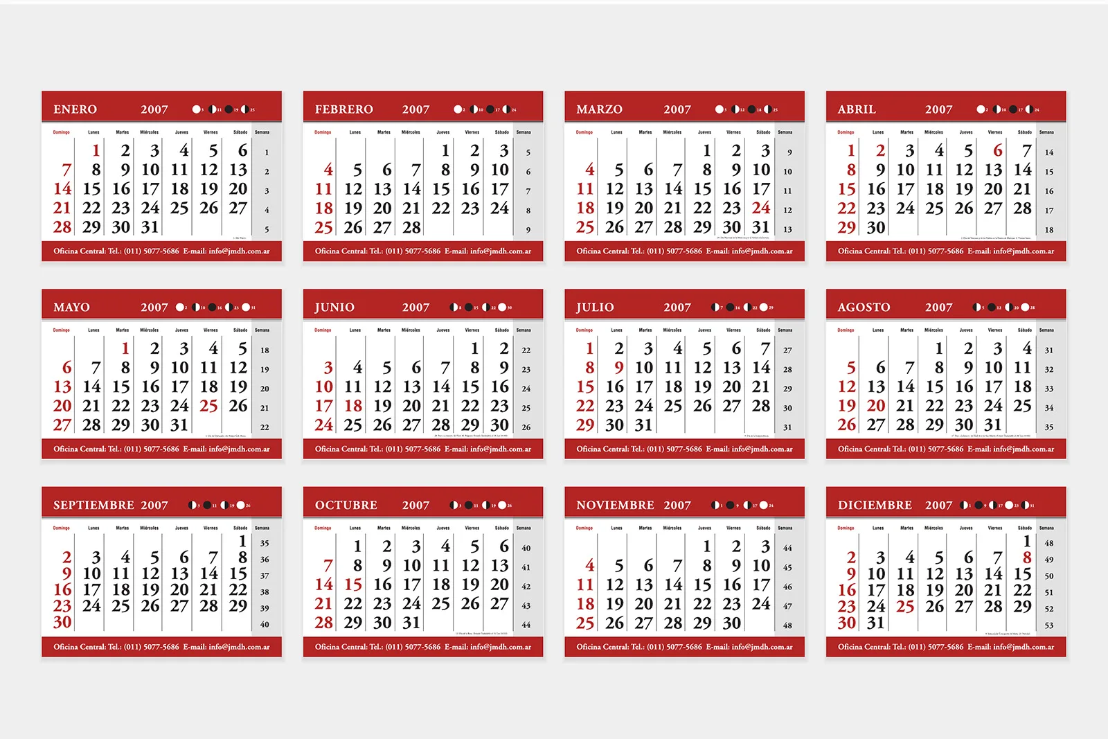 Díaz Herrera — Calendario corporativo y planilla de lluvias, imagen 7