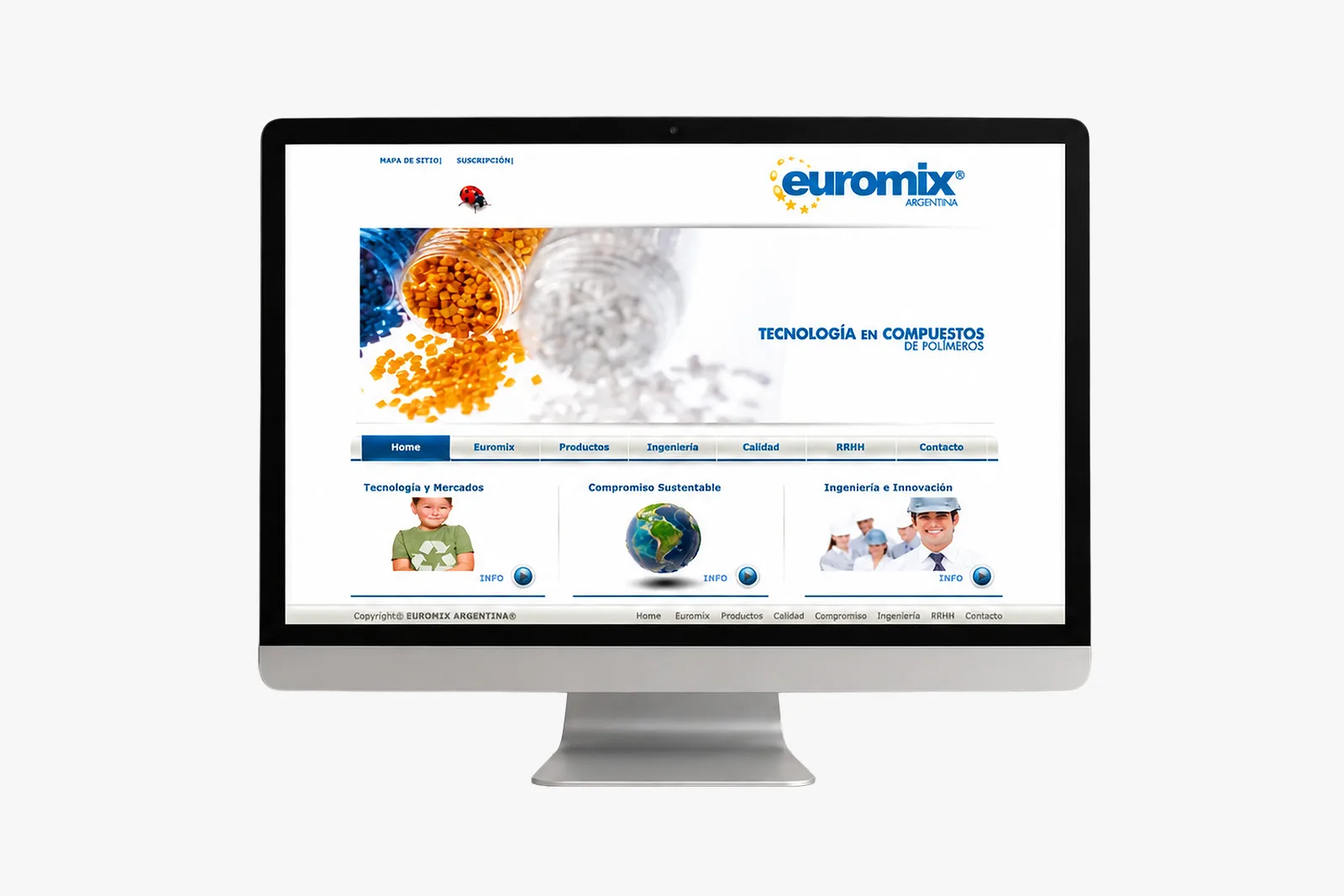Euromix — Sitio web y brochure institucional, imagen 2