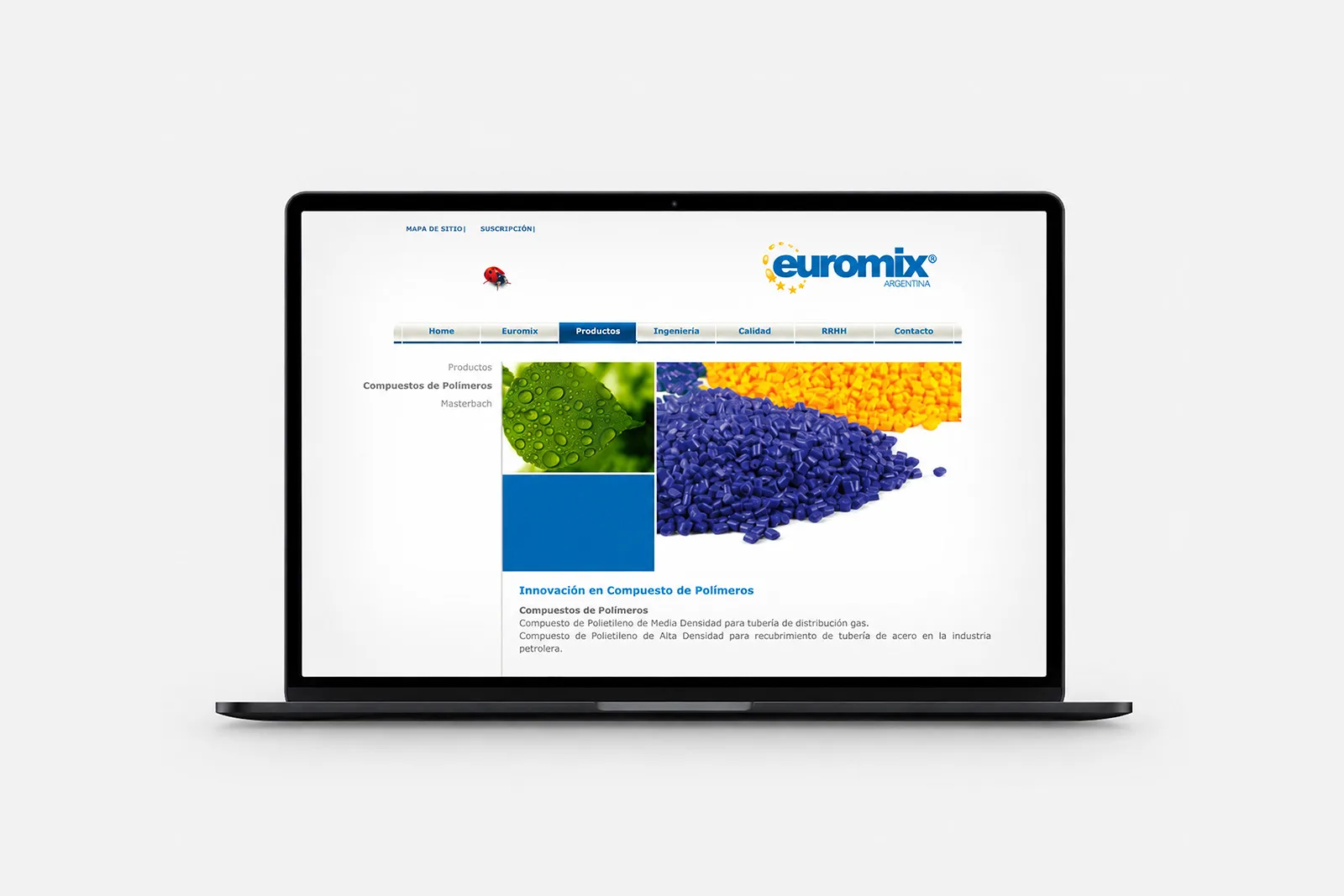 Euromix — Sitio web y brochure institucional, imagen 5
