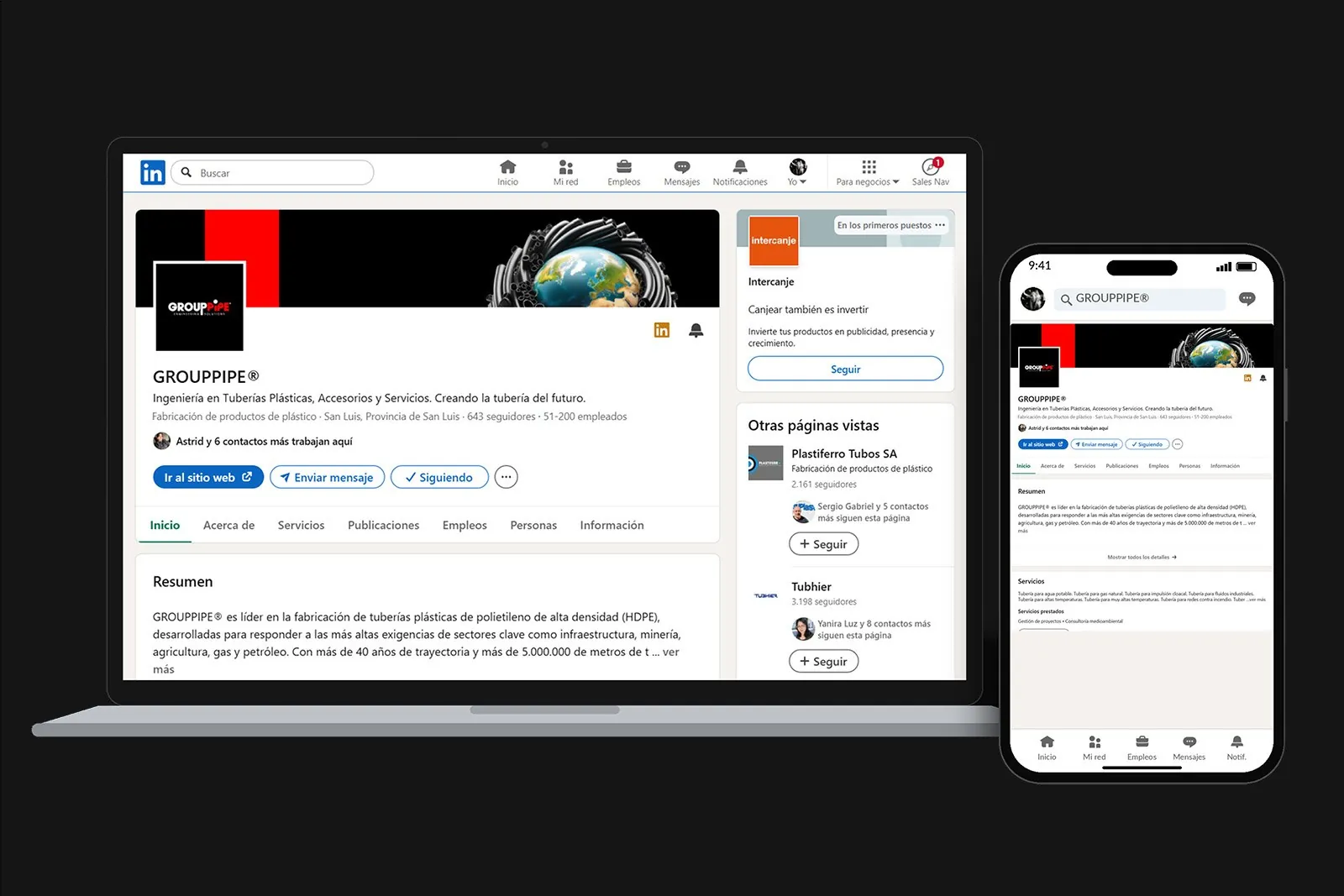 GroupPipe Redes — Sistema de diseño para presencia en redes, imagen 5