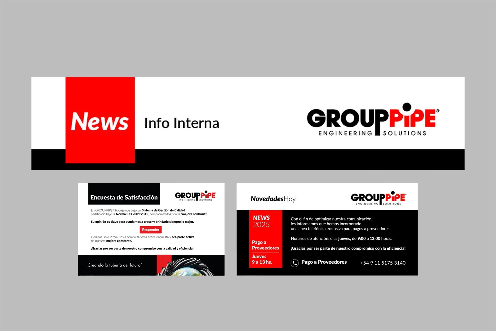 GroupPipe Redes — Sistema de diseño para presencia en redes, imagen 9