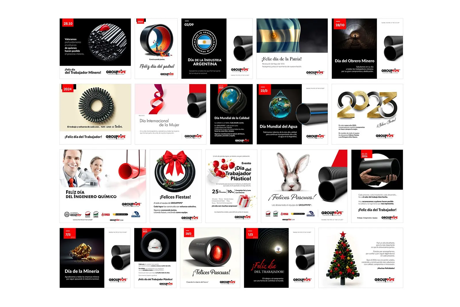 GroupPipe Redes — Sistema de diseño para presencia en redes, imagen 10