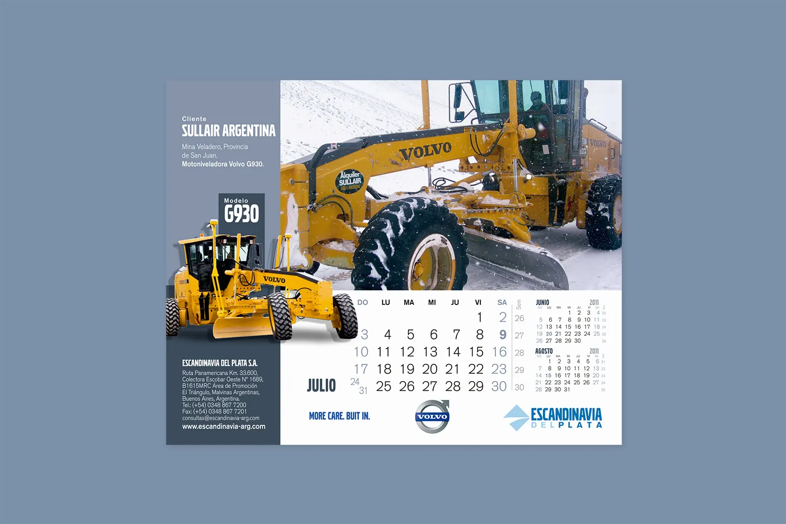 Volvo CE — Diseño de calendario y agenda corporativa, imagen 3