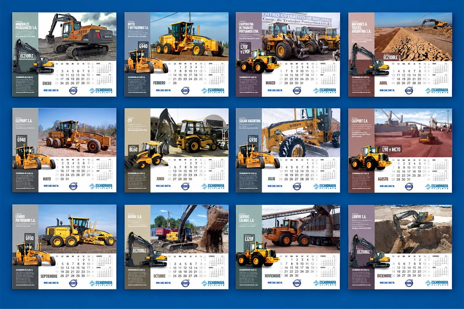 Volvo CE — Diseño de calendario y agenda corporativa, imagen 9